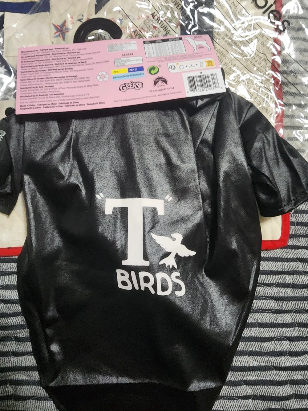 T-Birds Black Kids Costume Jacket